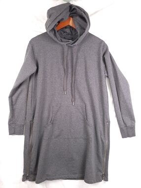 Garnet Hill Trainer Hooded Dress S Gray